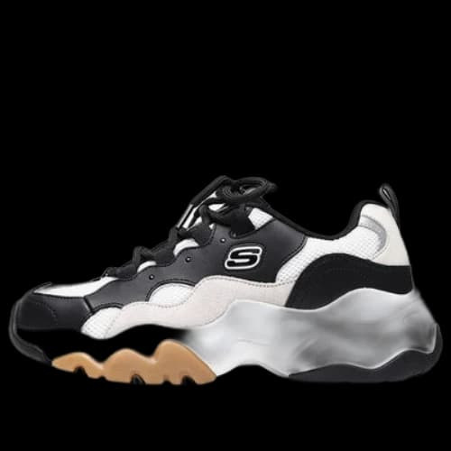 Skechers D'Lites 3.0 'Black White Graybrown'