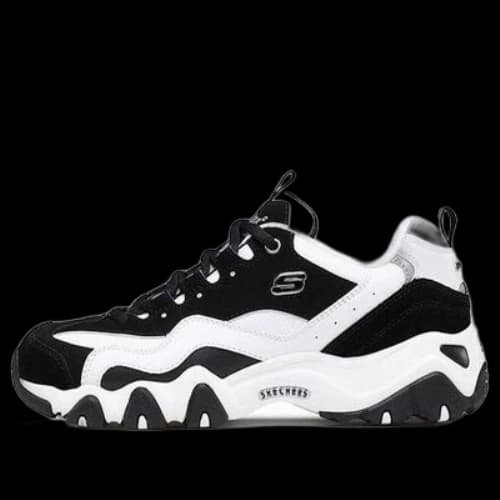 Skechers D'lites GS White/Black (Women's)