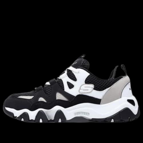 Skechers D lites 2.0 Sneaker Black/White/Grey (Women's)