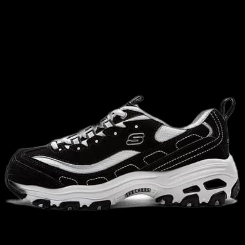 Skechers D Lites Low-Top Daddy Shoes Black (Women's)
