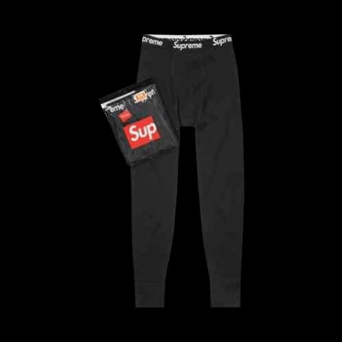 Supreme x Hanes Thermal Pant (1 Pack) 'Black'
