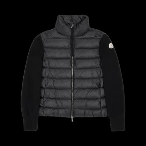 Moncler Zip Up Puffer Cardigan 'Black'
