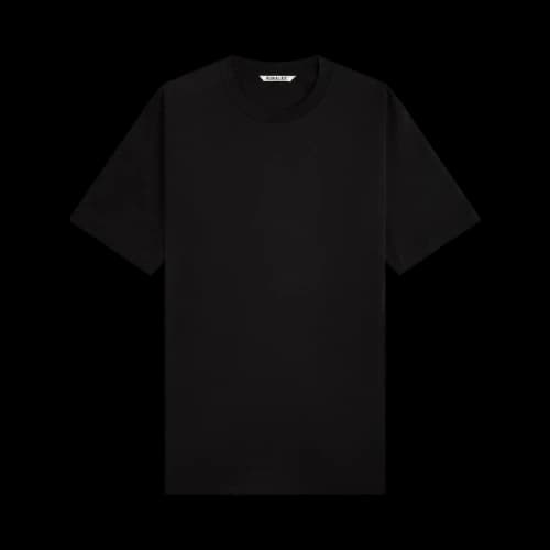 Auralee Luster Plaiting Tee 'Black'