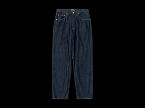 Auralee Hard Twist Denim Wide Pants Indigo Blue