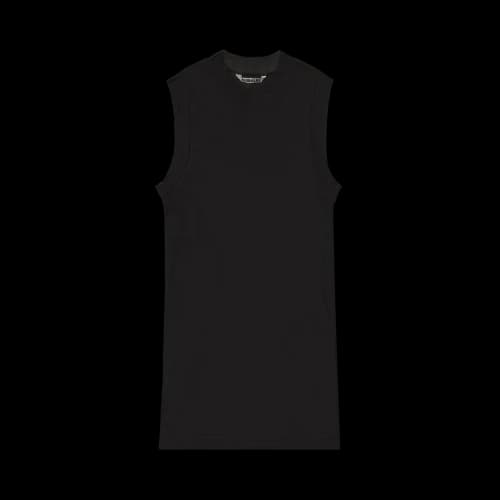 Auralee Super High Gauge Sheer Rib Tank Top 'Black'