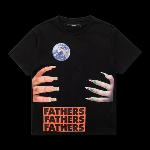 Raf Simons Redux Slim Fit Short Sleeved T-Shirt With Graphic Nails 'Black'
