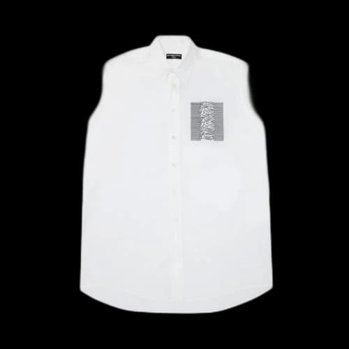 Raf Simons Joy Division Embroidered Button Down Shirt 'White'