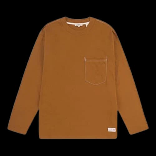 LEVI'S Levis Red Series Round Neck Long Sleeves Earthy Yellow T-Shirt