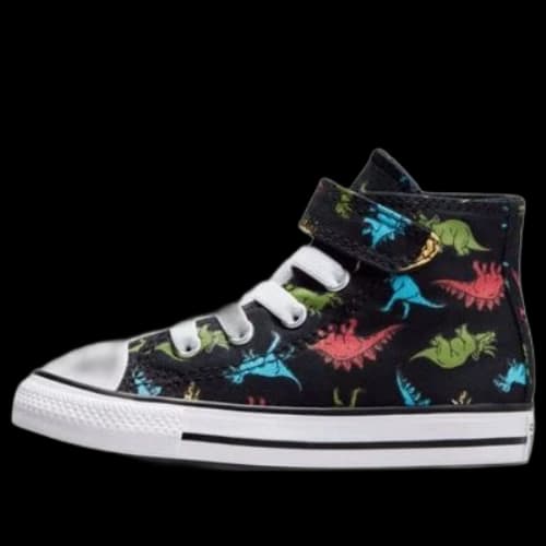 (TD) Converse Chuck Taylor All Star Easy-On Dinosaurs High Top 'Black'
