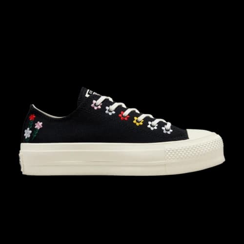 Converse Chuck Taylor All Star Lift Platform Low 'Floral Embroidery' (Women's)