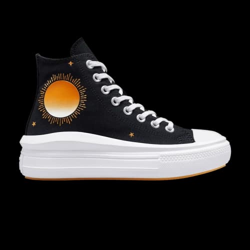 Converse Chuck Taylor All Star Move High 'Black White Orange'