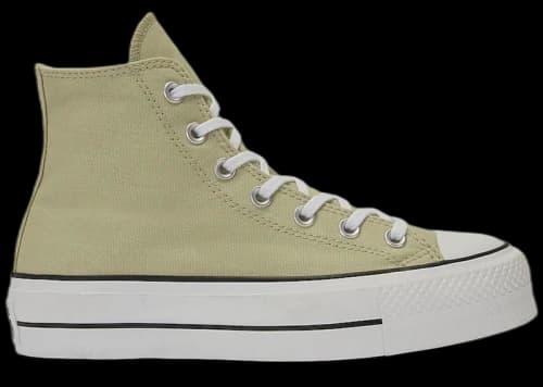 Converse Chuck Taylor All Star Lift Platform Seasonal Color Olive Aura White (Women's)