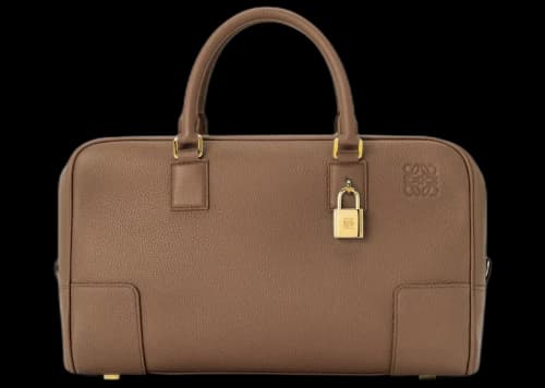 LOEWE Amazona 28 Bag in Soft Grained Calfskin Cacao