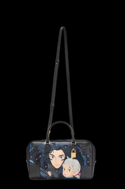 LOEWE x Howls Howl Amazona 28 Bag In Nappa Calfskin Black