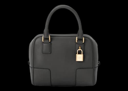 LOEWE Amazona 16 Square Top Handle Bag Black