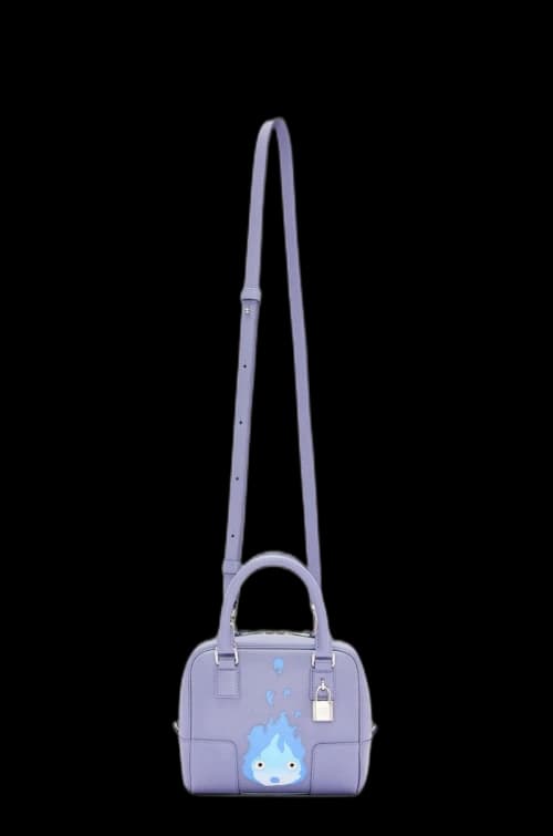 LOEWE x Howls Calcifer Amazona 16 Bag In Nappa Calfskin Blueberry