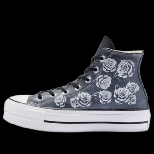 Converse Chuck Taylor All Star Lift Platform Leather Rose Garden 'Gray White'