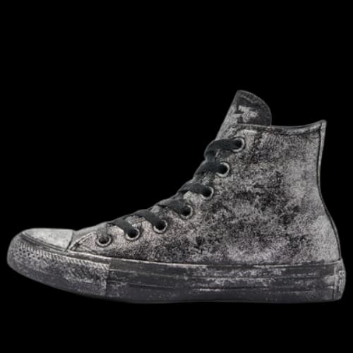 Converse Chuck Taylor All Star Luxe Leather 'Black Gray Silver'