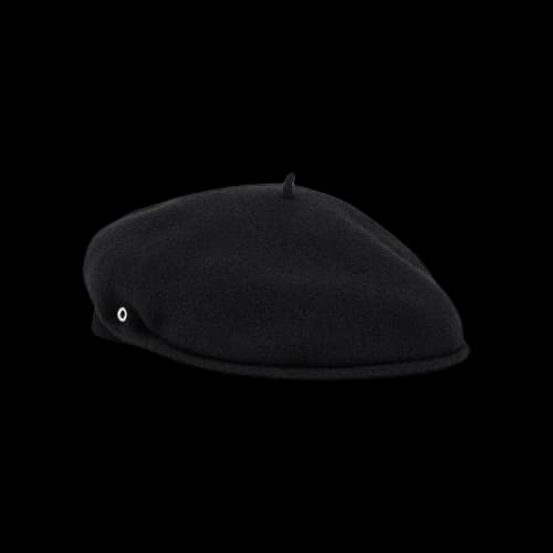 Marine Serre Embroidered French Beret 'Black'