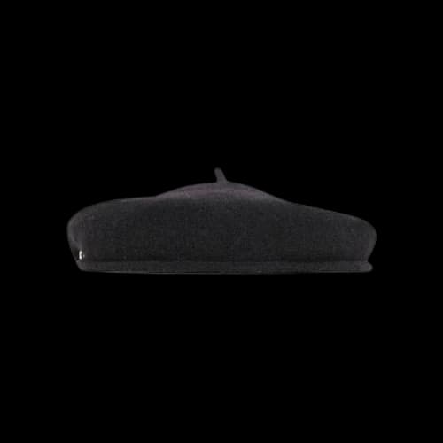 Marine Serre Embroidered French Beret 'Black'