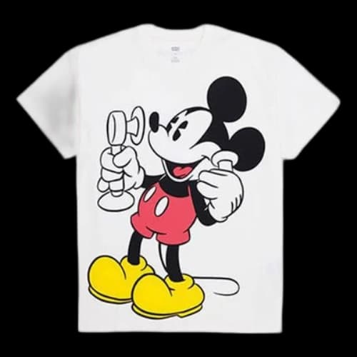 LEVI'S Levis x Disney Crossover Mickey Round Neck Short Sleeve Unisex White