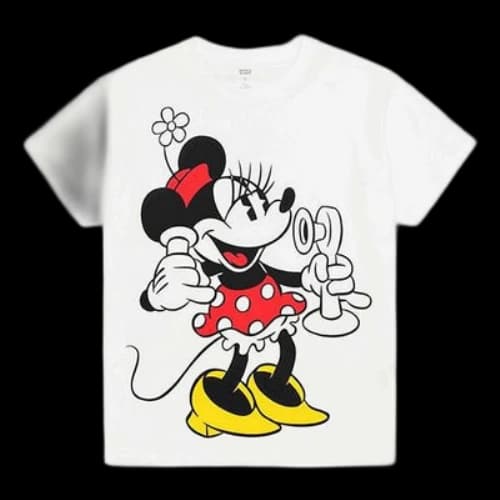 LEVI'S Levis x Disney Crossover Mickey Round Neck Short Sleeve White