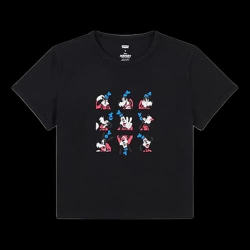 LEVI'S Levis x Disney Crossover Mickey Printing Short Sleeve Black