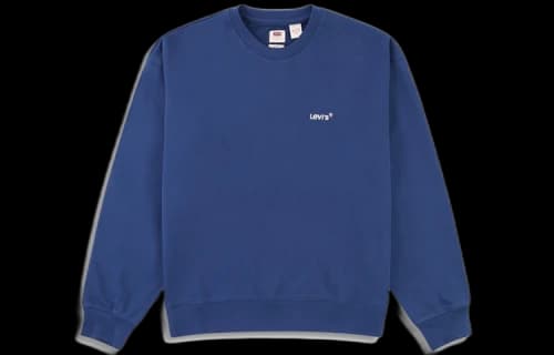 LEVI'S Levis Embroidered Round Neck Pullover Blue