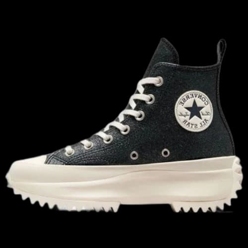 Converse Run Star Hike Leather High Top 'Sparkly Black'