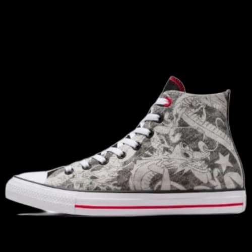 Converse Chuck Taylor All Star YOTD High Top 'Dragon Graphic Black White'