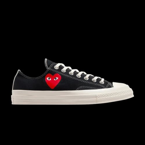 Converse Chuck Taylor All Star 70 Ox Comme des Garcons PLAY Single Heart Black
