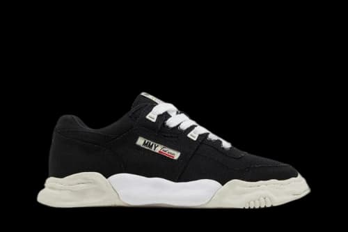 Maison Mihara Yasuhiro Parker OG Sole Cow Canvas Low Black