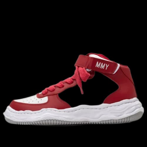 Maison MIHARA YASUHIRO WAYNE OG Sole Leather High-top Sneaker 'Red'