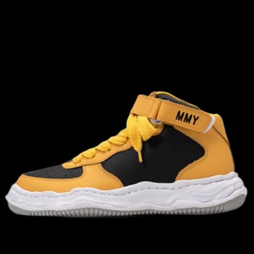 Maison MIHARA YASUHIRO WAYNE OG Sole Leather High-top Sneaker 'Yellow Black'