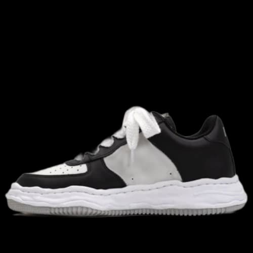Maison MIHARA YASUHIRO WAYNE OG Sole Leather Low-top Sneaker 'White Black'