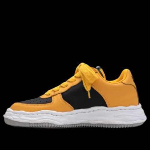 Maison MIHARA YASUHIRO WAYNE OG Sole Leather Low-top Sneaker 'Yellow Black'