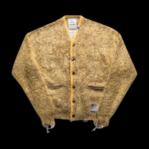 Maison Mihara Yasuhiro Brushed Knit Cardigan 'Yellow'