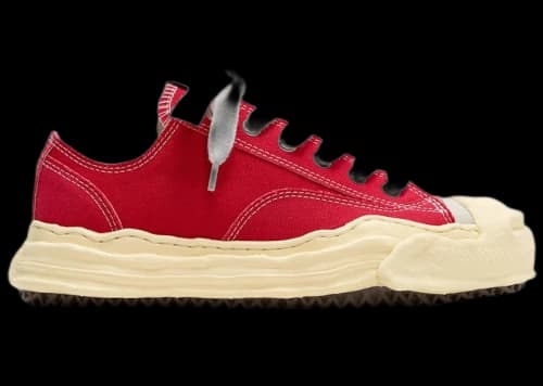 Maison Mihara Yasuhiro Hank VL OG Sole Canvas Low Red