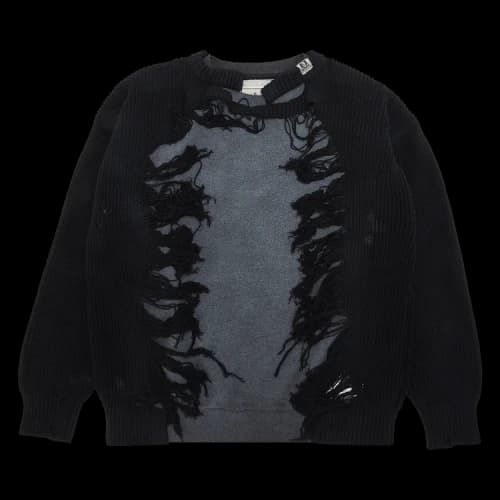 Maison Mihara Yasuhiro Knit Combined Pullover 'Black'