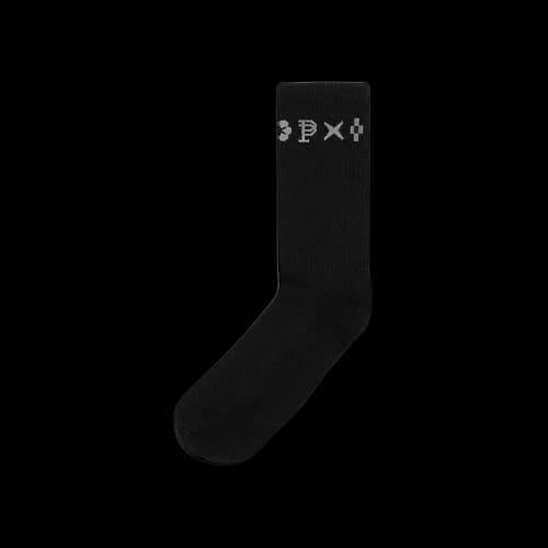 PURPLE BRAND Monogram Crew Socks 'Black'