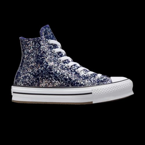 Converse Chuck Taylor All Star EVA Lift High GS 'Glitter - Night Indigo'