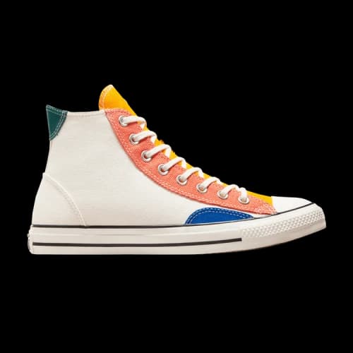 Converse Chuck Taylor All Star High 'Patchwork - Egret Yellow Blue'