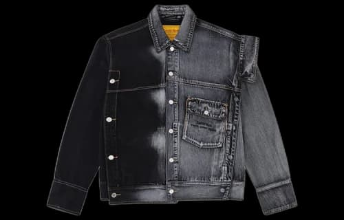 Levis x Series Crossover Casual Cozy Denim Jacket Black Gray