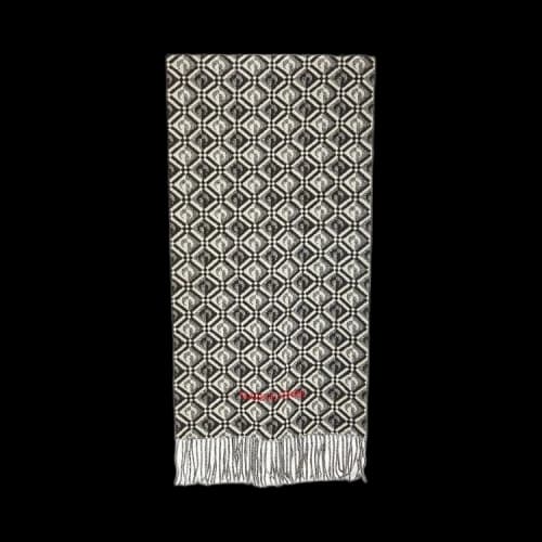 Marine Serre Moonogram Fringed Scarf 'Black'