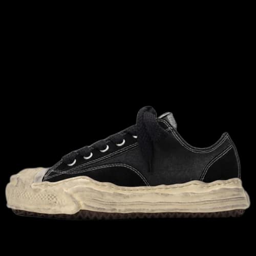 Maison MIHARA YASUHIRO Hank Distressed Canvas Low 'Black'