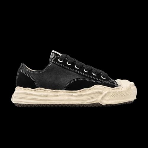 Maison Mihara Yasuhiro Hank Distressed Canvas Low 'Black'