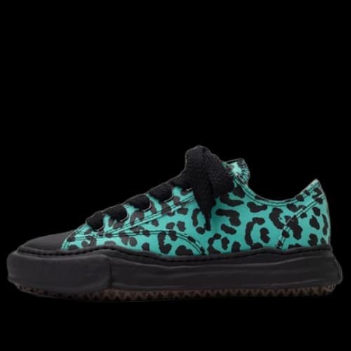 Maison MIHARA YASUHIRO PETERSON OG Sole Leopard Canvas Low-top Sneaker 'Green'