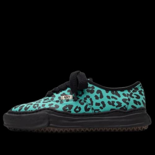 Maison MIHARA YASUHIRO BAKER OG Sole Leopard Canvas Low-top Sneaker 'Green'