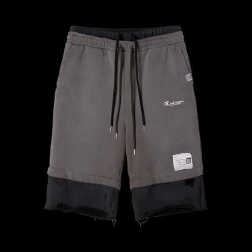 Maison Mihara Yasuhiro Distressed Layered Shorts 'Black'