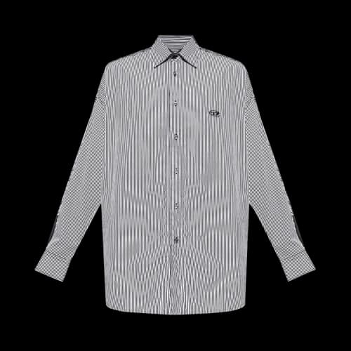 Diesel S-Warh-Stripe Shirt 'Very/Black'